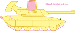 Size: 1024x432 | Tagged: safe, artist:westy543, imported from derpibooru, fluttershy, tank pony, command and conquer, crossover, fluttertank, mirage tank, pony tank, red alert, red alert 2, solo, tank (vehicle)