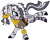 Size: 7427x6000 | Tagged: safe, artist:tygerbug, imported from derpibooru, zecora, zebra, absurd resolution, alternate hairstyle, clothes, doctor who, female, river song, river song (doctor who), simple background, solo, transparent background, vector