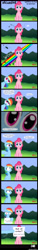 Size: 1503x10000 | Tagged: safe, artist:helenasherzblut, imported from derpibooru, pinkie pie, rainbow dash, camera, comic, looking at you