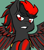 Size: 800x900 | Tagged: safe, artist:pyupew, imported from derpibooru, pony, familiar, ponified, shadow the hedgehog, solo, sonic the hedgehog (series)