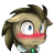 Size: 505x486 | Tagged: safe, artist:that-pony-girl, imported from derpibooru, doctor whooves, time turner, blushing, male, solo