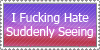 Size: 100x50 | Tagged: safe, artist:d-e-n-a, imported from derpibooru, animated, background pony strikes again, deviantart, deviantart stamp, drama, hater, op is a duck, stamp, text, vulgar