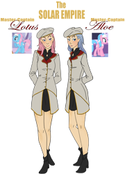 Size: 1526x2120 | Tagged: source needed, safe, artist:the-orator, imported from derpibooru, aloe, lotus blossom, human, humanized, solar empire, spa twins