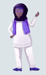 Size: 476x768 | Tagged: safe, artist:friggingodess, imported from derpibooru, rarity, human, dark skin, female, hijab, humanized, islam, solo, why meph why