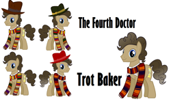 Size: 1216x768 | Tagged: safe, imported from derpibooru, doctor whooves, time turner, doctor who, fedora, fourth doctor, hat, tom baker, trot baker