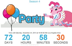 Size: 762x488 | Tagged: safe, imported from derpibooru, pinkie pie, countdown to season 4, date, timer