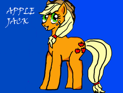 Size: 640x480 | Tagged: safe, artist:pinkiepiecandypop, imported from derpibooru, applejack, earth pony, pony, female, mare, simple background, solo