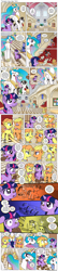 Size: 1200x5542 | Tagged: safe, artist:muffinshire, imported from derpibooru, princess celestia, raven, smarty pants, star swirl the bearded, twilight sparkle, oc, oc:lemon burst, oc:orange twist, alicorn, earth pony, mouse, pony, unicorn, comic:twilight's first day, blacksmith, boarding school, bully, bullying, caught, comic, cute, edna krabappel, farrier, feed bag, filly, filly twilight sparkle, foal, graduation cap, horseshoes, imagination, inkwell, mortarboard, mud, muffinshire is trying to murder us, princess celestia's school for gifted unicorns, riding crop, slice of life, sweet dreams fuel, tch, the simpsons, twiabetes, young twilight