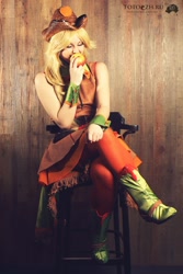 Size: 800x1200 | Tagged: safe, artist:asterateya, imported from derpibooru, applejack, human, cosplay, irl, irl human, photo