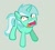 Size: 600x542 | Tagged: dead source, safe, artist:longtail448, imported from derpibooru, lyra heartstrings, pony, unicorn, epic rage time, angry, character swap, derp, female, gray background, open mouth, palette swap, recolor, simple background, solo