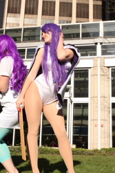 Size: 800x1200 | Tagged: safe, artist:thebumblybee, artist:tweetnbirdy, imported from derpibooru, rarity, human, anime boston, cosplay, irl, irl human, leotard, photo