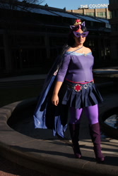 Size: 800x1200 | Tagged: safe, artist:tweetnbirdy, imported from derpibooru, twilight sparkle, human, anime boston, cosplay, irl, irl human, mask, photo, solo, superhero