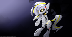 Size: 5000x2600 | Tagged: safe, artist:n_thing, artist:queenbloodysky, imported from derpibooru, pony, glados, ponified, portal (valve), solo