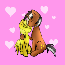 Size: 1000x1000 | Tagged: safe, artist:lovingpony, imported from derpibooru, oc, oc only, oc:star sparkler, oc:ticket, alicorn, pony, alicorn oc, female, male, straight, ticketsparkler