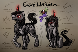 Size: 1572x1052 | Tagged: safe, artist:wolframclaws, imported from derpibooru, oc, oc only, cave unicorn, sketch