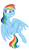 Size: 2000x3500 | Tagged: safe, artist:buttercupsaiyan, artist:mamandil, imported from derpibooru, rainbow dash, female, simple background, solo, svg, transparent background, vector