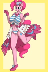 Size: 4000x6000 | Tagged: safe, artist:hivelordlusa, artist:kloudmutt, edit, imported from derpibooru, pinkie pie, anthro, clothes, dress, female, gala, gala dress, ponyrumi, solo