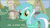 Size: 640x360 | Tagged: safe, imported from derpibooru, lyra heartstrings, animated, caption, female, lyra finds a blob on the floor, solo
