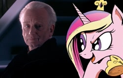 Size: 449x286 | Tagged: safe, idw, imported from derpibooru, princess cadance, deeply intrigued cadance, emperor palpatine, meme, revenge of the sith, star wars, star wars: revenge of the sith, the tragedy of darth plagueis the wise