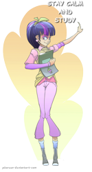 Size: 1020x1900 | Tagged: safe, artist:phoreen, imported from derpibooru, twilight sparkle, human, eyeliner, female, humanized, light skin, solo