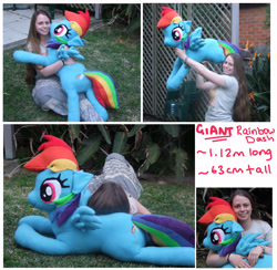 Size: 4724x4611 | Tagged: safe, artist:silkencat, imported from derpibooru, rainbow dash, absurd resolution, irl, photo, plushie