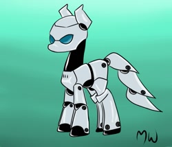 Size: 875x750 | Tagged: safe, artist:midnight-wizard, imported from derpibooru, pony, robot, robot pony, drossel von flugel, fireball (series), ponified, solo