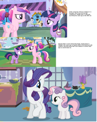 Size: 1232x1540 | Tagged: safe, imported from derpibooru, princess cadance, rarity, sweetie belle, twilight sparkle, filly, scrunchy face, slowpoke, teen princess cadance, teenager, theory, young, younger