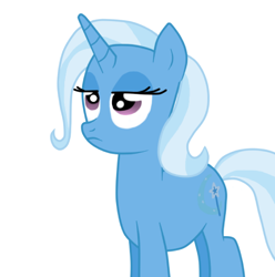 Size: 572x577 | Tagged: safe, artist:funderville, imported from derpibooru, trixie, pony, unicorn, female, mare, solo, unamused