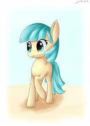 Size: 1600x2230 | Tagged: safe, artist:artoftheghostie, imported from derpibooru, coco pommel, female, missing accessory, solo