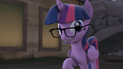 Size: 1920x1080 | Tagged: safe, artist:stormbadger, imported from derpibooru, twilight sparkle, alicorn, pony, 3d, female, glasses, mare, solo, source filmmaker, twilight sparkle (alicorn)