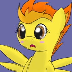 Size: 2600x2600 | Tagged: safe, artist:flashiest lightning, imported from derpibooru, spitfire, pegasus, pony, blushing, female, mare, sketch, solo, wonderbolts