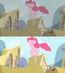 Size: 898x1008 | Tagged: safe, edit, imported from derpibooru, screencap, pinkie pie, adobe after effects, development, rain