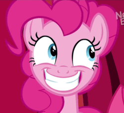 Size: 788x720 | Tagged: safe, edit, edited screencap, imported from derpibooru, screencap, pinkie pie, pinkie apple pie, animated, faic, female, reversed, solo