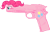 Size: 676x429 | Tagged: safe, artist:amehdaus, imported from derpibooru, pinkie pie, female, gun, m1911, pistol, pun, solo, species swap, visual pun