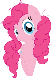 Size: 2953x4337 | Tagged: safe, artist:nazoth, imported from derpibooru, pinkie pie, earth pony, pony, bed mane, female, fourth wall, messy mane, simple background, solo, stare, transparent background