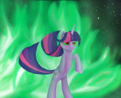 Size: 2736x2220 | Tagged: safe, artist:cpt-firespit, imported from derpibooru, twilight sparkle, dark magic, female, magic, slit eyes, slit pupils, solo