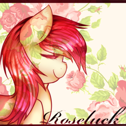 Size: 2000x2000 | Tagged: safe, artist:mixipony, imported from derpibooru, roseluck, female, rose, solo