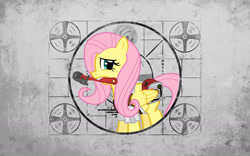 Size: 1680x1050 | Tagged: safe, artist:0nautile18e26, artist:atlas-66, edit, imported from derpibooru, fluttershy, pegasus, pony, female, mare, mouth hold, solo, vector, wallpaper, wallpaper edit, wrench