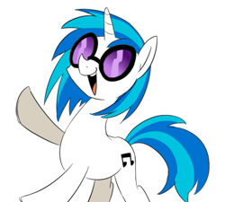 Size: 662x595 | Tagged: safe, artist:umeguru, artist:うめぐる, imported from derpibooru, dj pon-3, vinyl scratch, female, solo