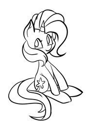 Size: 1280x1566 | Tagged: safe, artist:fauxsquared, imported from derpibooru, trixie, pony, unicorn, female, grayscale, mare, monochrome, solo