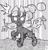 Size: 1000x1046 | Tagged: safe, artist:php13, imported from derpibooru, applejack, changeling, appleling, askchrysalis, changelingified, female, monochrome, solo