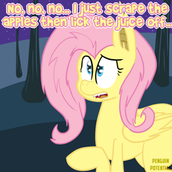 Size: 1280x1280 | Tagged: safe, artist:penguinpotential, imported from derpibooru, fluttershy, bat pony, pony, bats!, female, flutterbat, race swap, solo, the grim adventures of billy and mandy