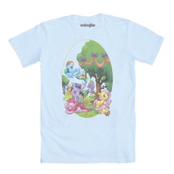 Size: 1000x1000 | Tagged: safe, imported from derpibooru, angel bunny, applejack, fluttershy, pinkie pie, rainbow dash, rarity, spike, twilight sparkle, clothes, mane seven, mane six, official, shirt, welovefine