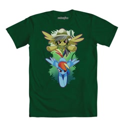 Size: 1000x1000 | Tagged: safe, imported from derpibooru, daring do, rainbow dash, clothes, merchandise, official, shirt, t-shirt, welovefine