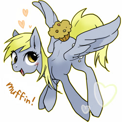 Size: 564x564 | Tagged: safe, artist:pasikon, imported from derpibooru, derpy hooves, pegasus, pony, female, food, muffin, solo