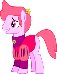 Size: 1039x1349 | Tagged: safe, artist:kilecroc, imported from derpibooru, earth pony, pony, adventure time, ponified, prince gumball, rule 63, simple background, solo, transparent background, vector