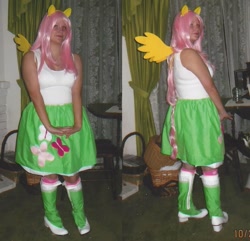 Size: 907x874 | Tagged: safe, artist:rainbow-pastel, imported from derpibooru, fluttershy, human, equestria girls, cosplay, irl, irl human, photo