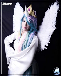 Size: 768x960 | Tagged: safe, artist:alexamadden, imported from derpibooru, princess celestia, human, cosplay, irl, irl human, photo, solo