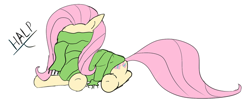 Size: 600x255 | Tagged: safe, artist:carmine96, imported from derpibooru, fluttershy, clothes, female, scarf, solo