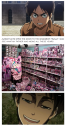 Size: 447x847 | Tagged: safe, imported from derpibooru, screencap, attack on titan, eren jaeger, merchandise, tumblr